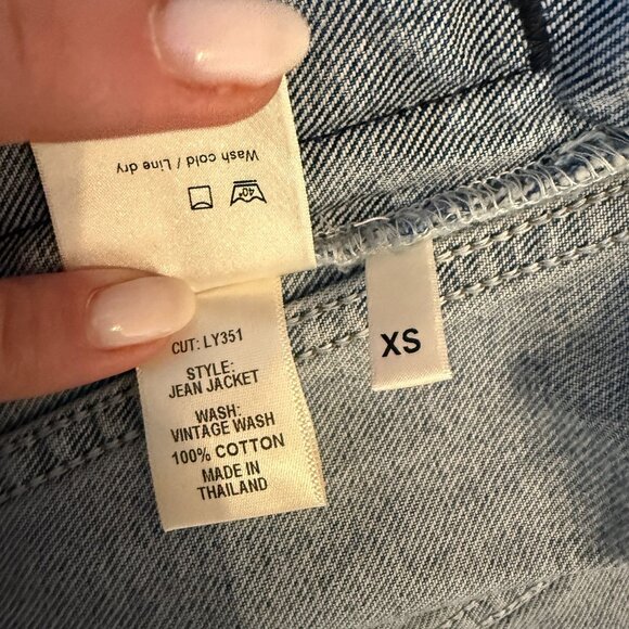 NEW Reformation Vintage Wash Blue Jean Denim Jacket Size XS $218 [jb] - Picture 4 of 6